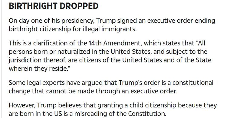 特朗普终结赴美生子公民权